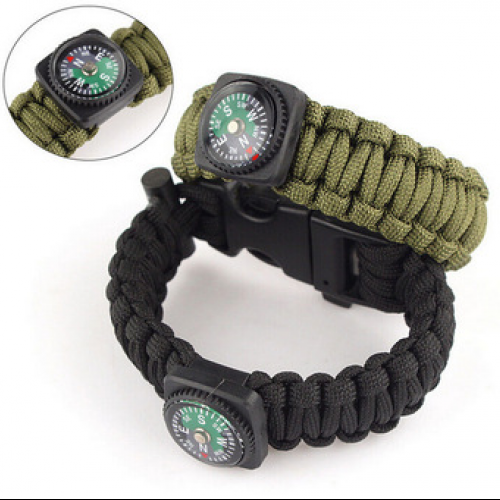 Paracord Whistle Gear Buckle Camping Ignition Equipment