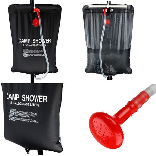 Solar Energy Heated Camp Shower Pipe Bag