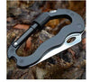 Hiking Survival Rock Climbing Gear Knife Carabiner Tool